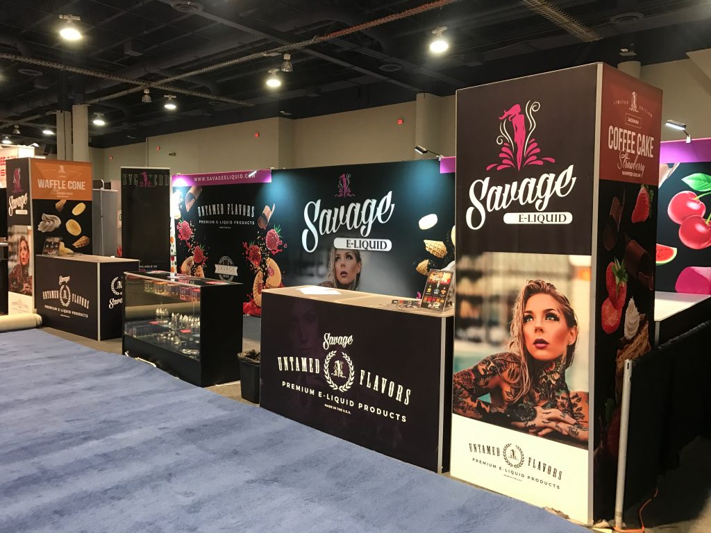Savage E Liquid Tradeshow Booth TPE Las Vegas
