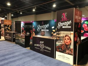 Savage E Liquid Tradeshow Booth TPE Las Vegas