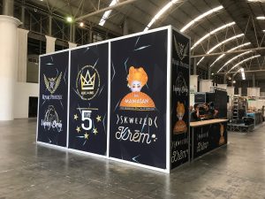 Jem Tek, Skweezed, mamasan Tradeshow Booth Barcelona Spain