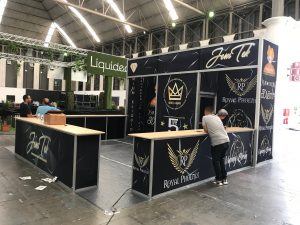 Jem Tek, Skweezed, mamasan Tradeshow Booth Barcelona Spain