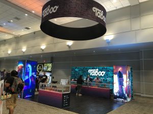 Taboo E-Liquid Tradeshow Booth at ECC Pomona