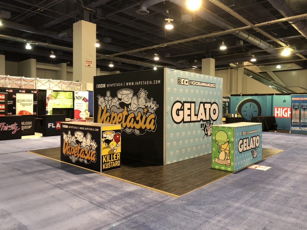 Vapetasia Tradeshow Booth at TPE Las Vegas 2018