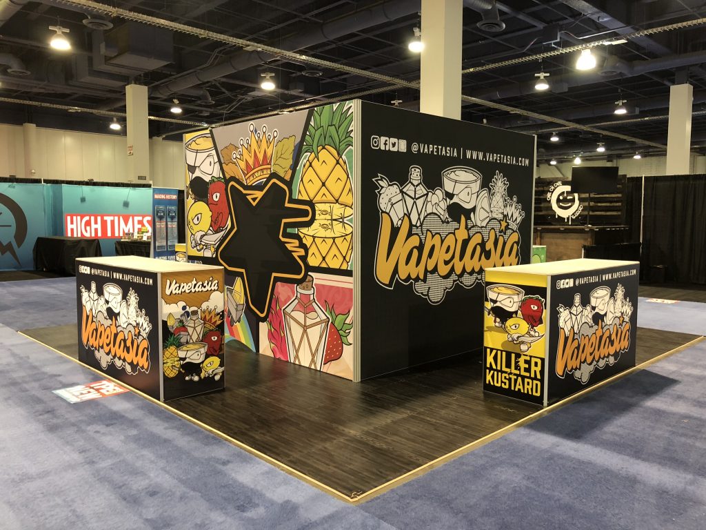 Vapetasia Tradeshow Booth at TPE Las Vegas 2018