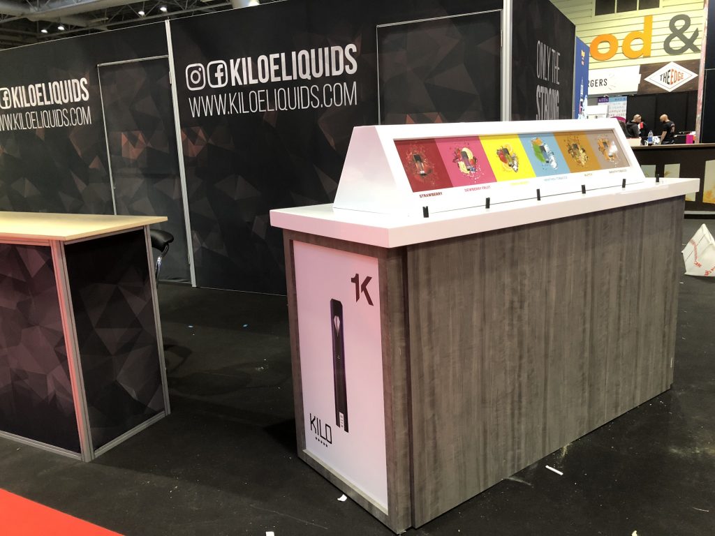 Kilo E-Liquids Tradeshow Booth at Vaper Expo UK