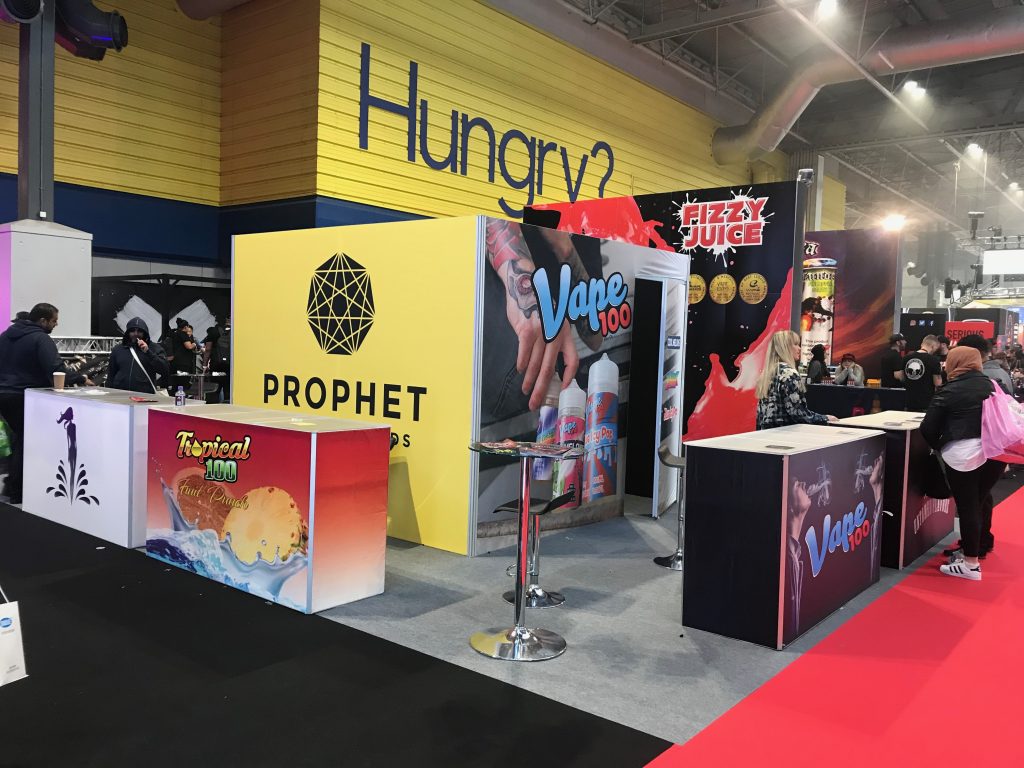 Savage Enterprises and Prophet Premium Tradeshow Booth Vaper Expo UK Birmingham