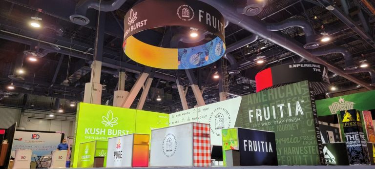 Fruitia & Kush Burst 10x20 Booth at TPE 2021