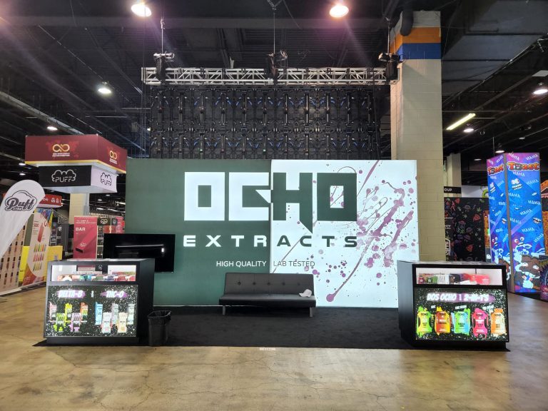 Ocho Extracts Trade Show Booth at Champs Trade Show Chicago 2022