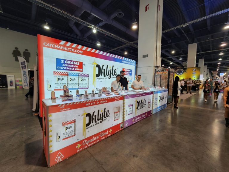 Phlyte 10x20 Trade Show Booth at Champs Trade Show Vegas 2022