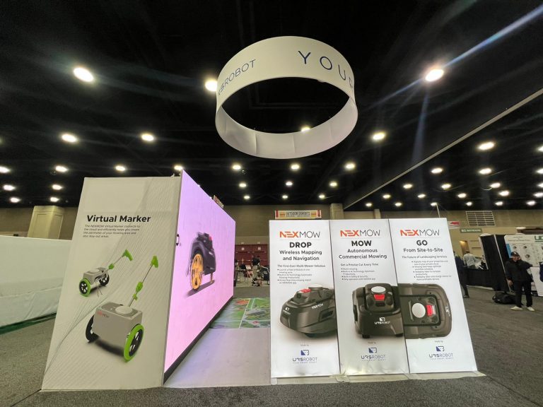 URS Robot 20x20 Trade Show Booth at Hardscape Equip Exposition in Louisville, KY 2022