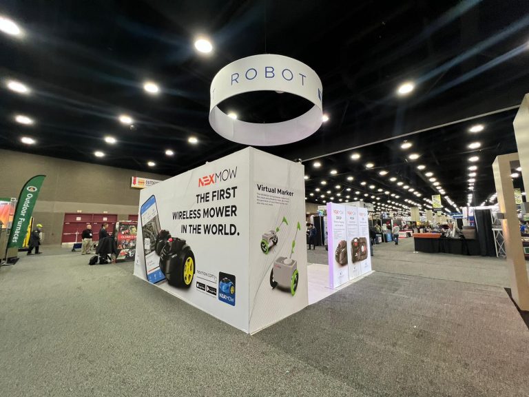 URS Robot 20x20 Trade Show Booth at Hardscape Equip Exposition in Louisville, KY 2022