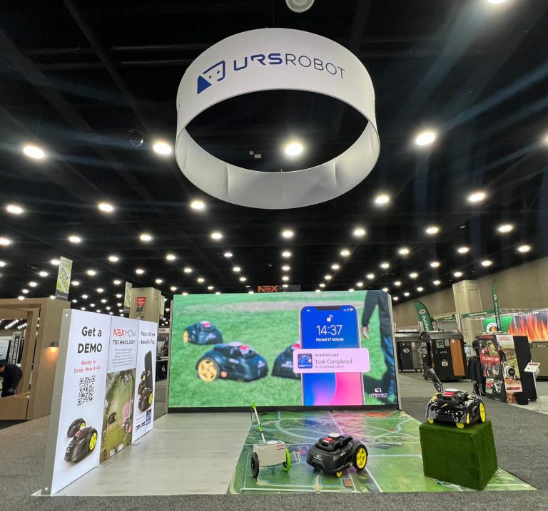 URS Robot 20x20 Trade Show Booth at Hardscape Equip Exposition in Louisville, KY 2022