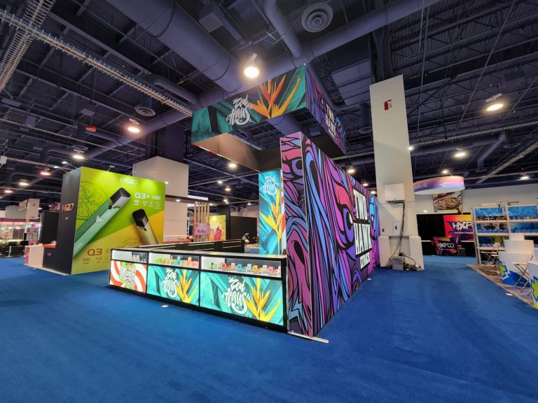Verdict Vapors 20x30 Trade Show Booth at TPE Vegas February 2023