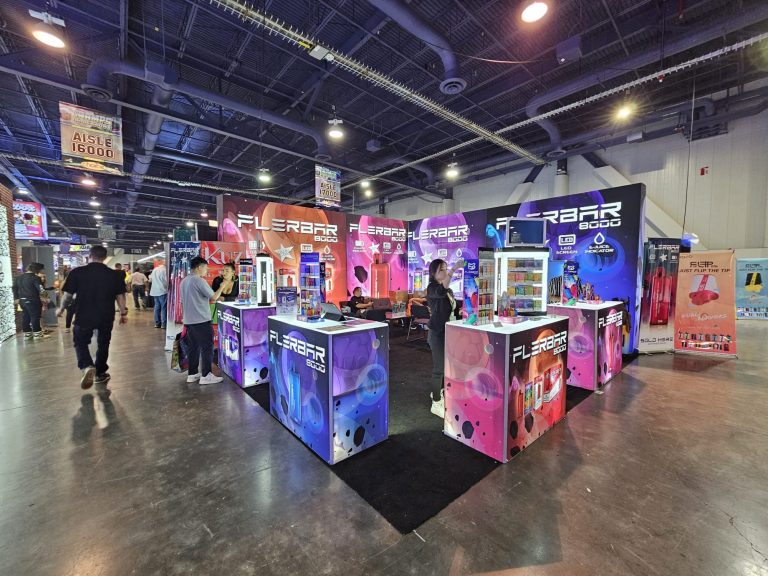 Fler 20x20 Trade Show Booth at Champs Trade Show Vegas July 2023