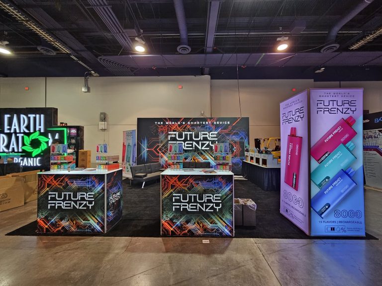 Price Point Distributors 20x20 Trade Show Booth at Champs Trade Show Vegas July 2023
