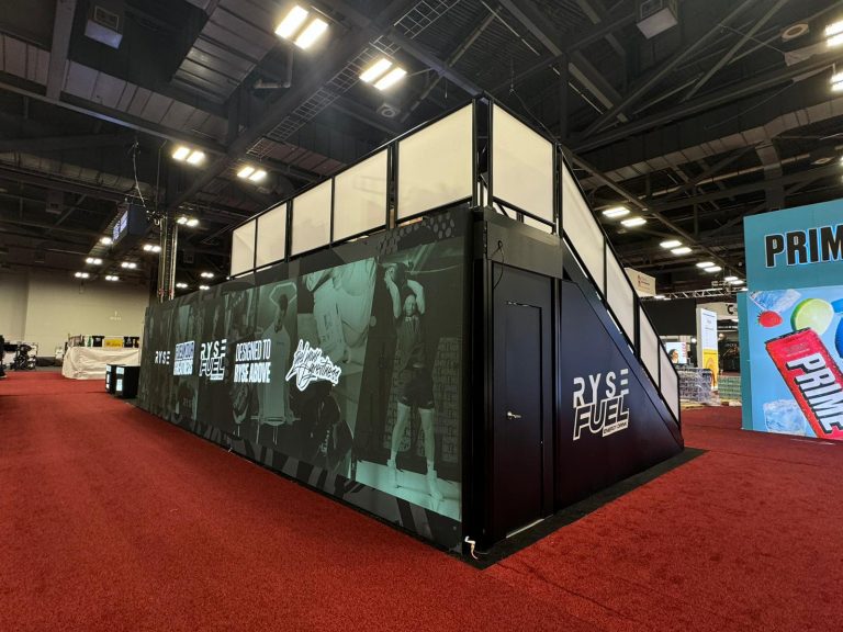 Ryse 20x60 Trade Show Booth at Arnold Expo, March 2024 at Columbus Ohio