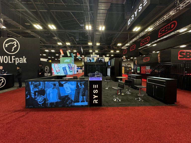 Ryse 20x60 Trade Show Booth at Arnold Expo, March 2024 at Columbus Ohio