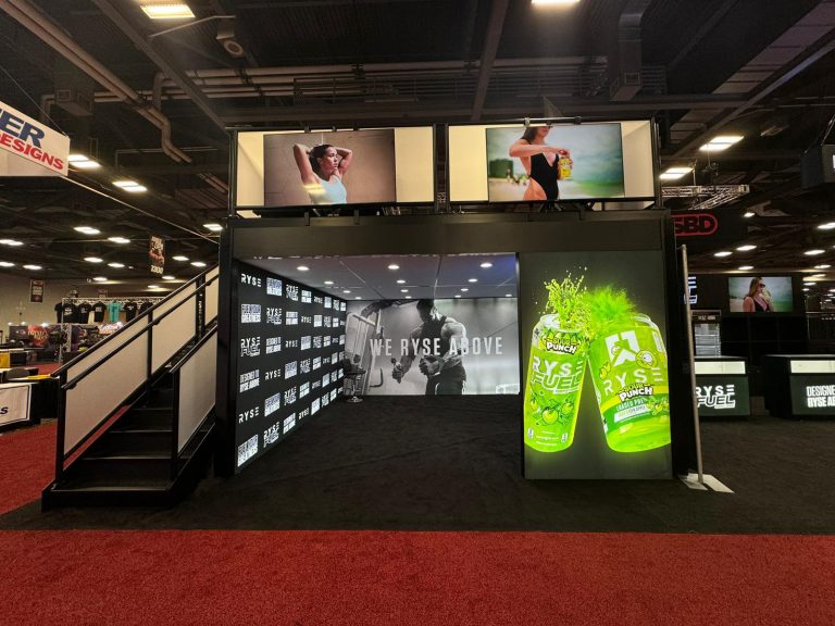 Ryse 20x60 Trade Show Booth at Arnold Expo, March 2024 at Columbus Ohio