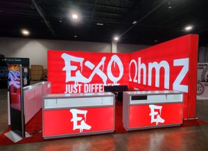 Exodus Ohmz 20x20 Trade Show Booth at Champs Trade Show Denver September 2024