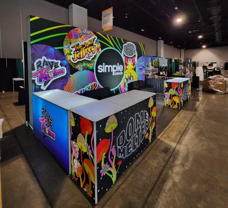 Simple Vape 10x20 Trade Show Booth at Champs Trade Show Denver September 2024